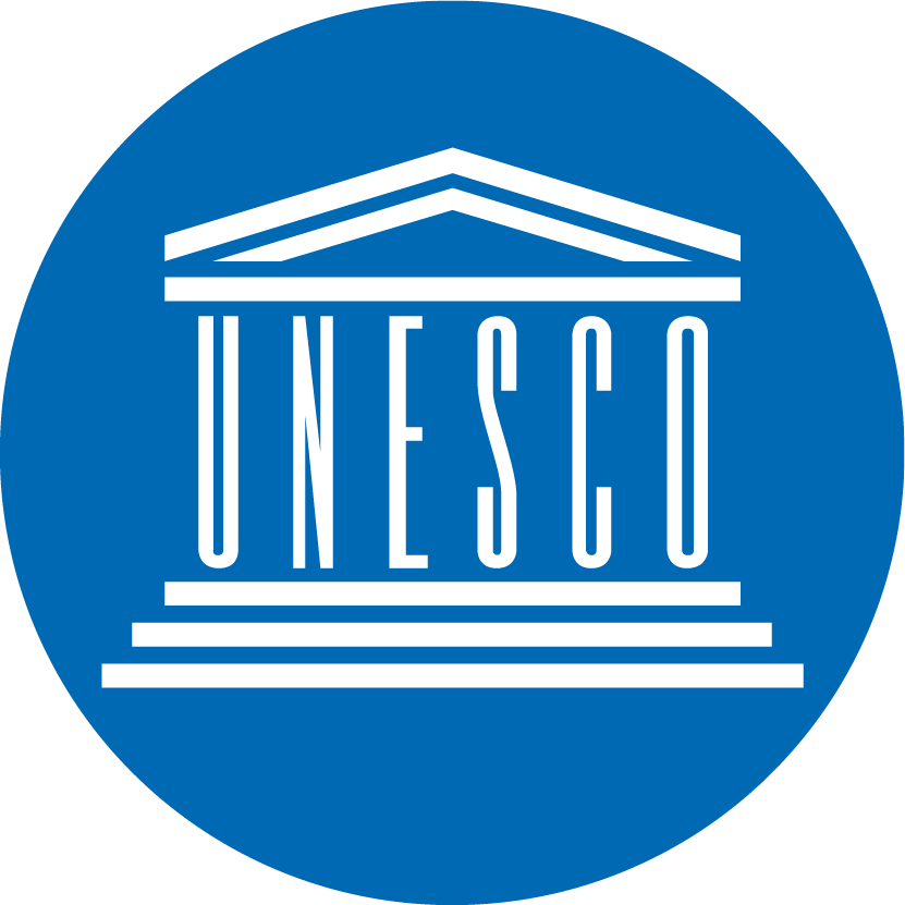 sticker unesco blue